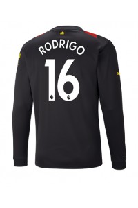 Manchester City Rodri Hernandez #16 Voetbaltruitje Uit tenue 2022-23 Lange Mouw